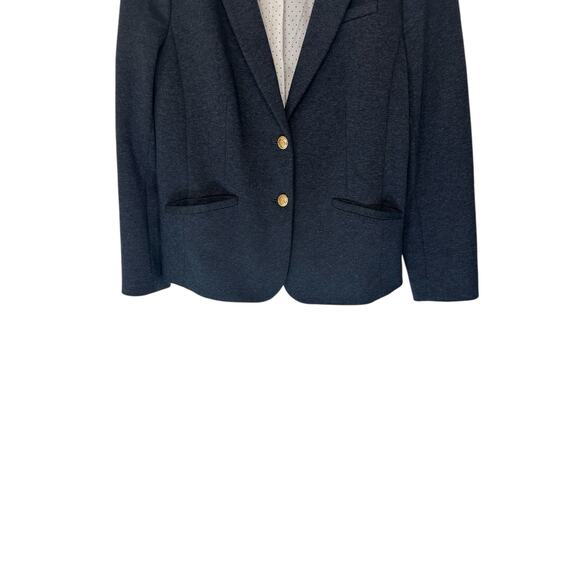 Talbots Charcoal Gray Office Work Career Business Aberdeen Blazer Size 10P - Picture 4 of 13